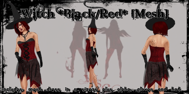 ^WSC^ Witch _Black_Red_ {Mesh}